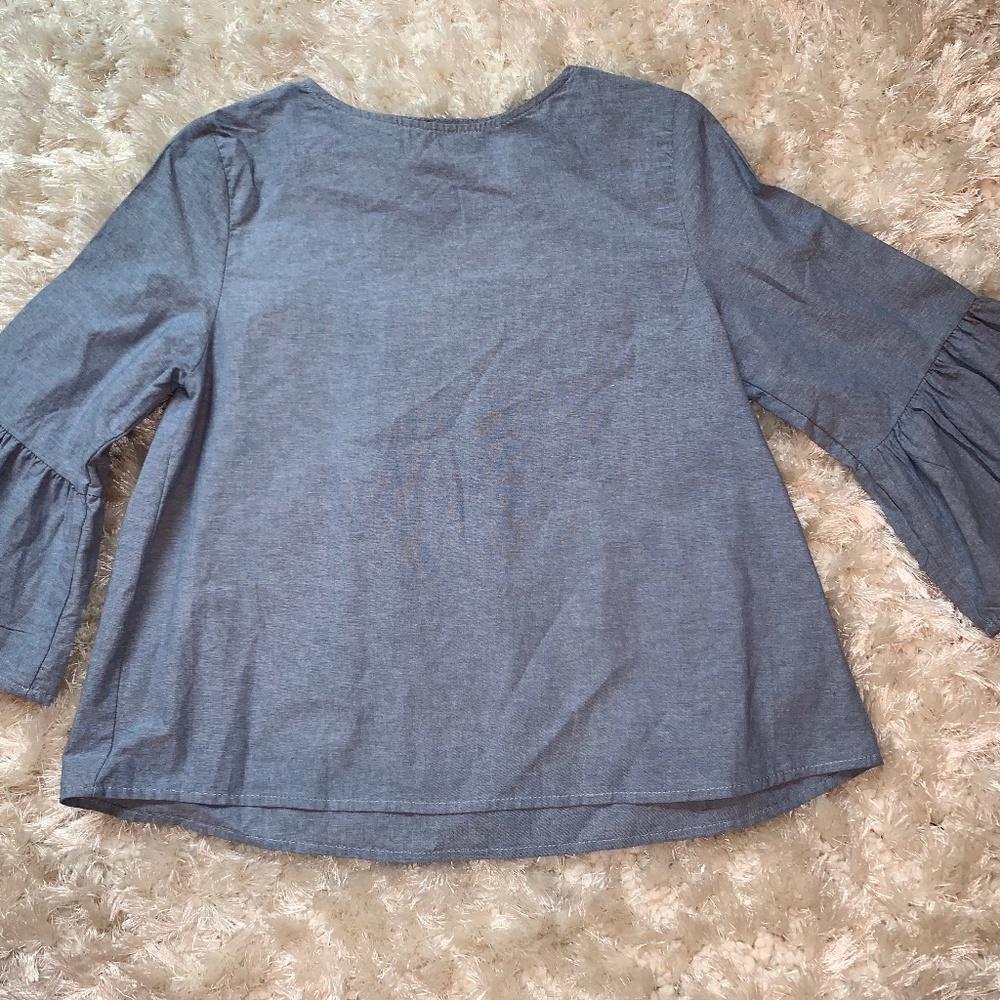 denim blouse